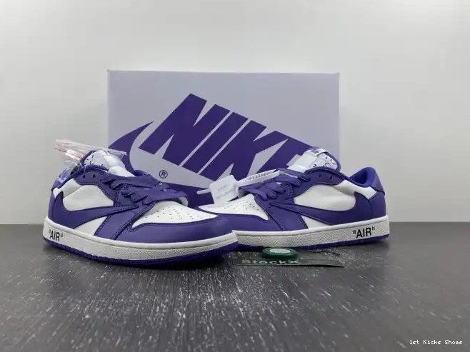 1st Kicks DM7890-386 1 AIR CUSTOM SCOTT OFF-WHITE TRAVIS X X JORDAN 0523